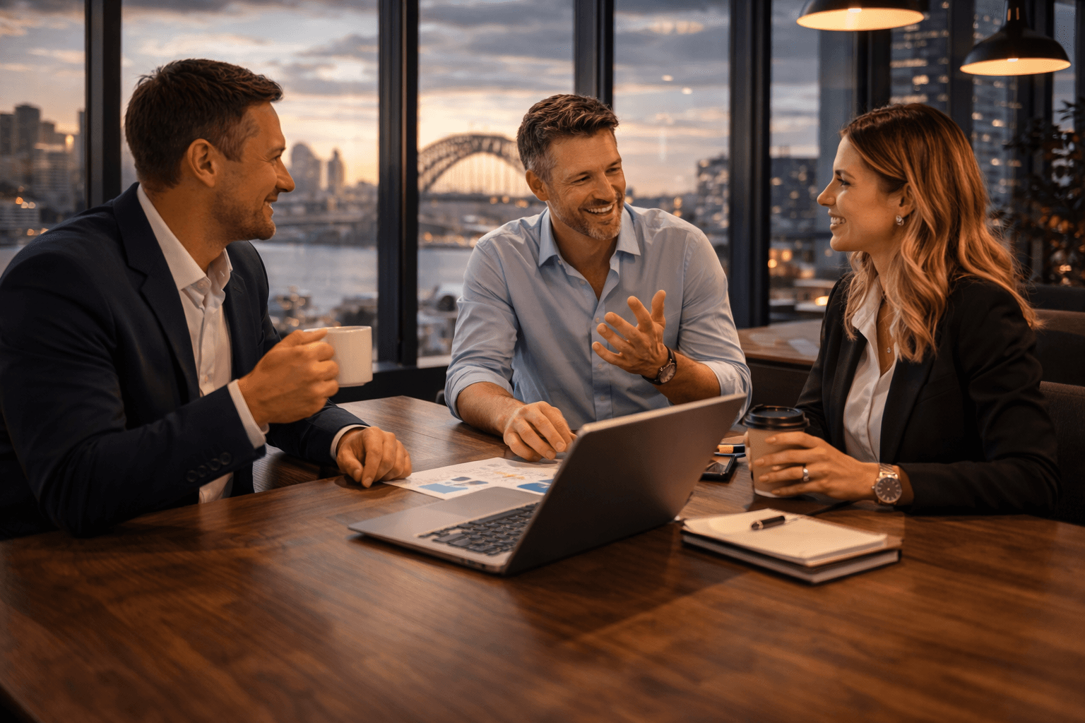 Numberz advisors collaborating with a client
