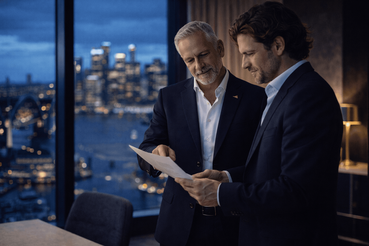 Business owner and financial advisor partnership